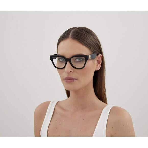 NEW Gucci GG1424O 005 Black Cat Eye Women Eyeglasses GG 1424O - Picture 3 of 11